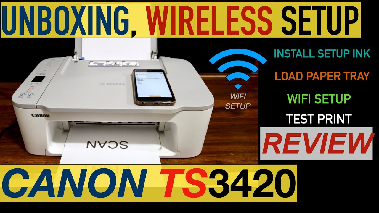 Canon ts3420 wifi setup